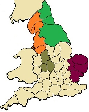 map showing regions
